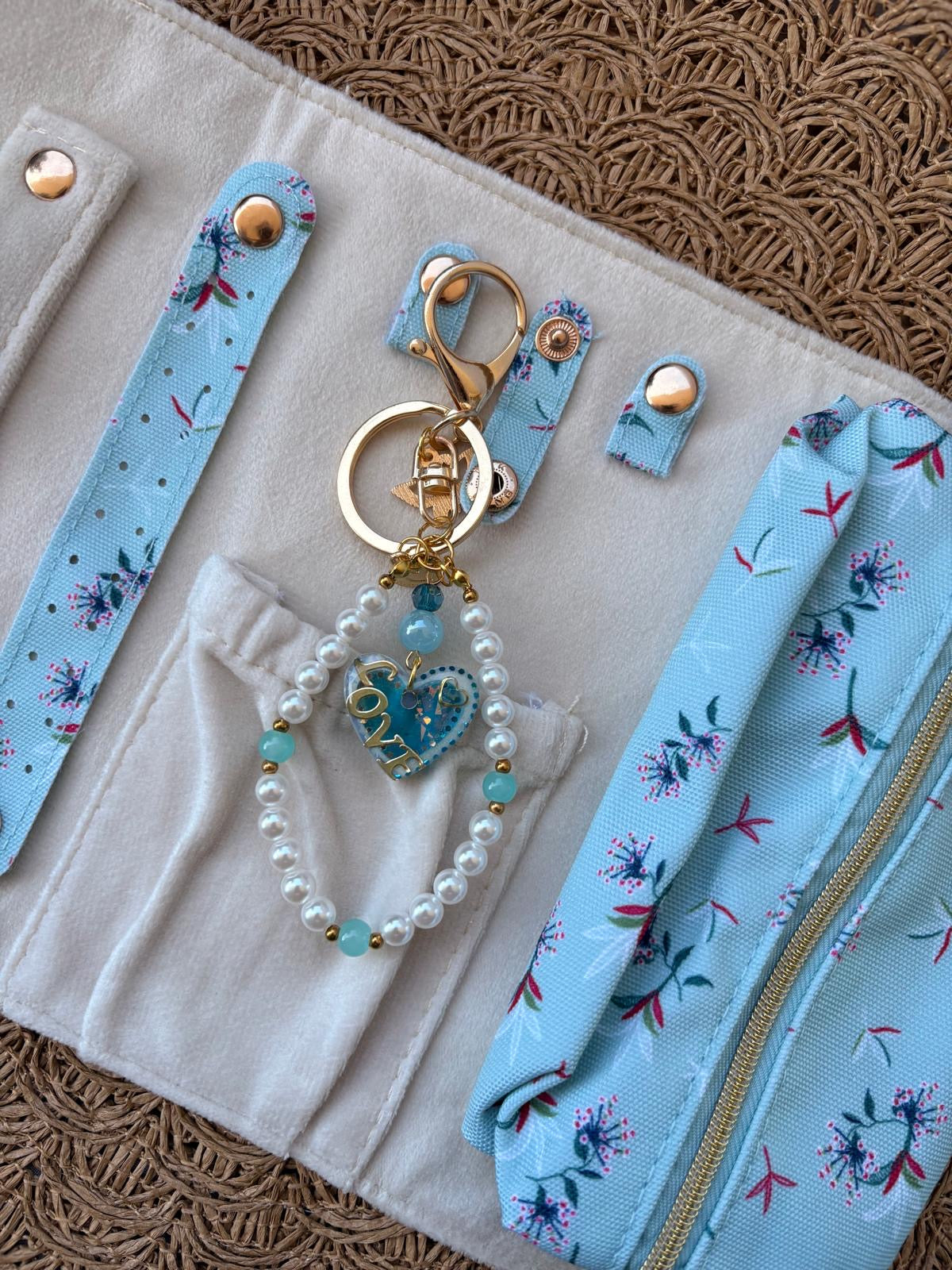 Porte clés « Palette d’émotions » doré