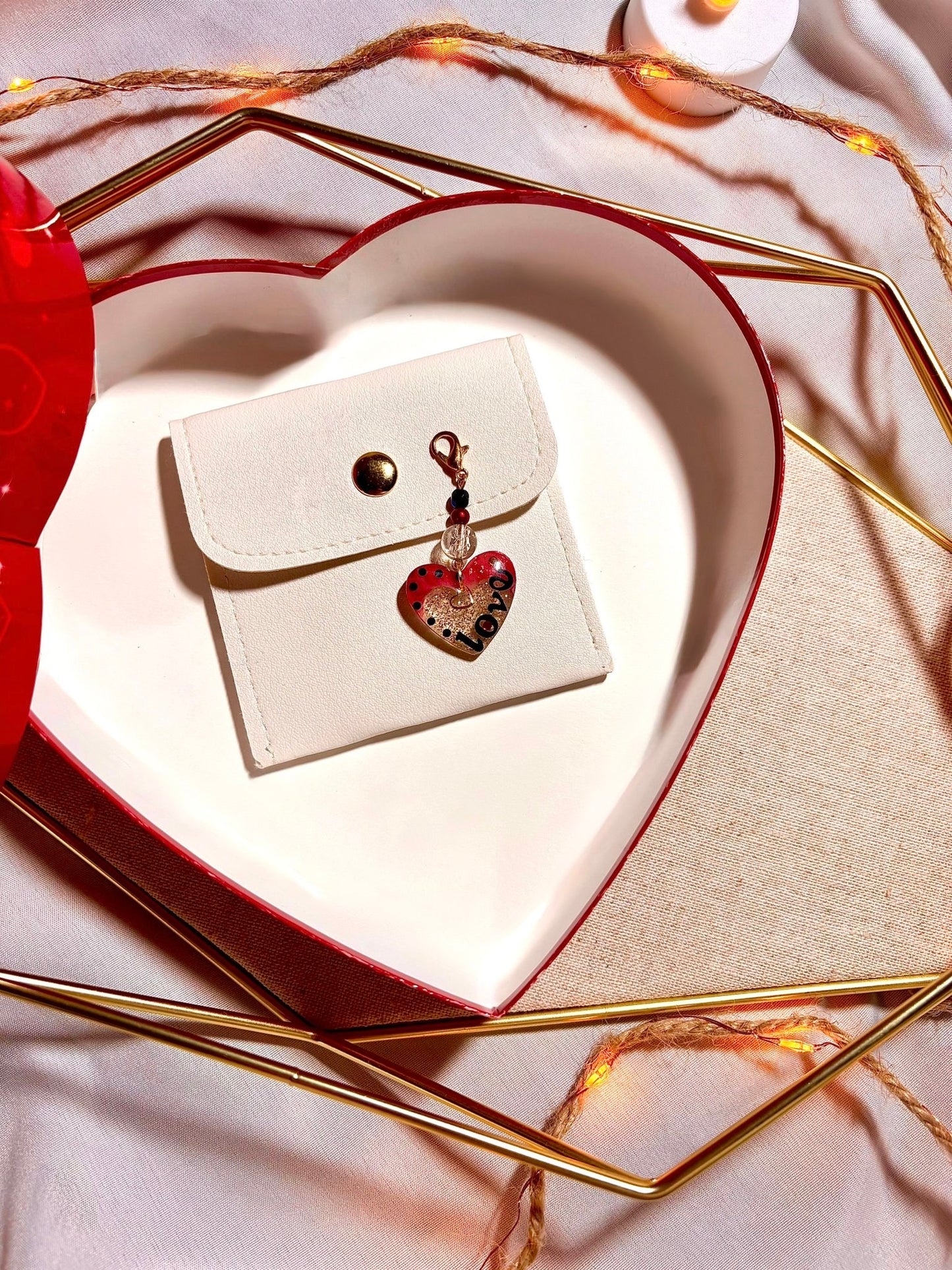 Breloque « Coeur Rubis » Love