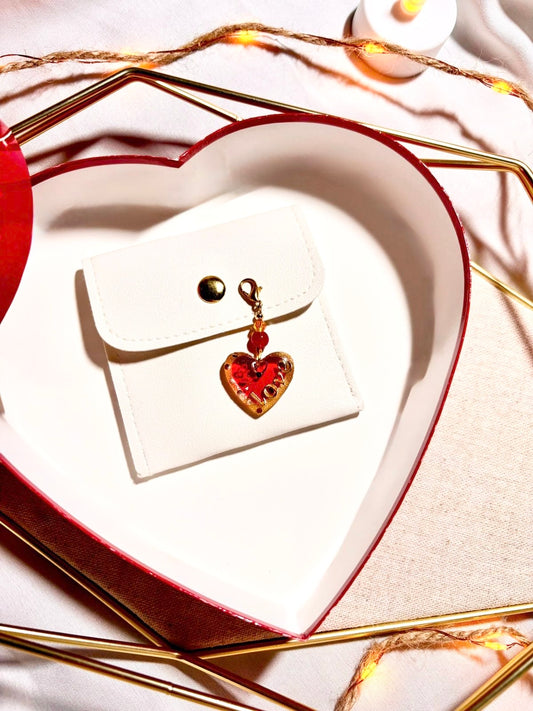 Breloque « Coeur Rubis » Love