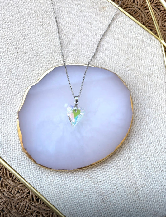 Collier « Cœur précieux » Argenté