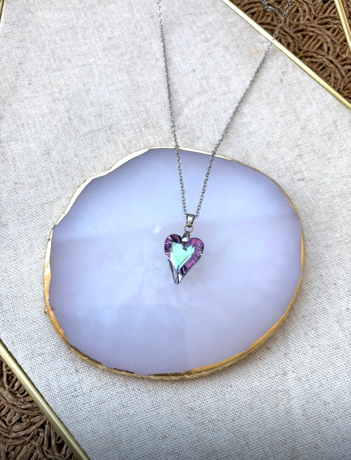 Collier « Cœur précieux » Argenté