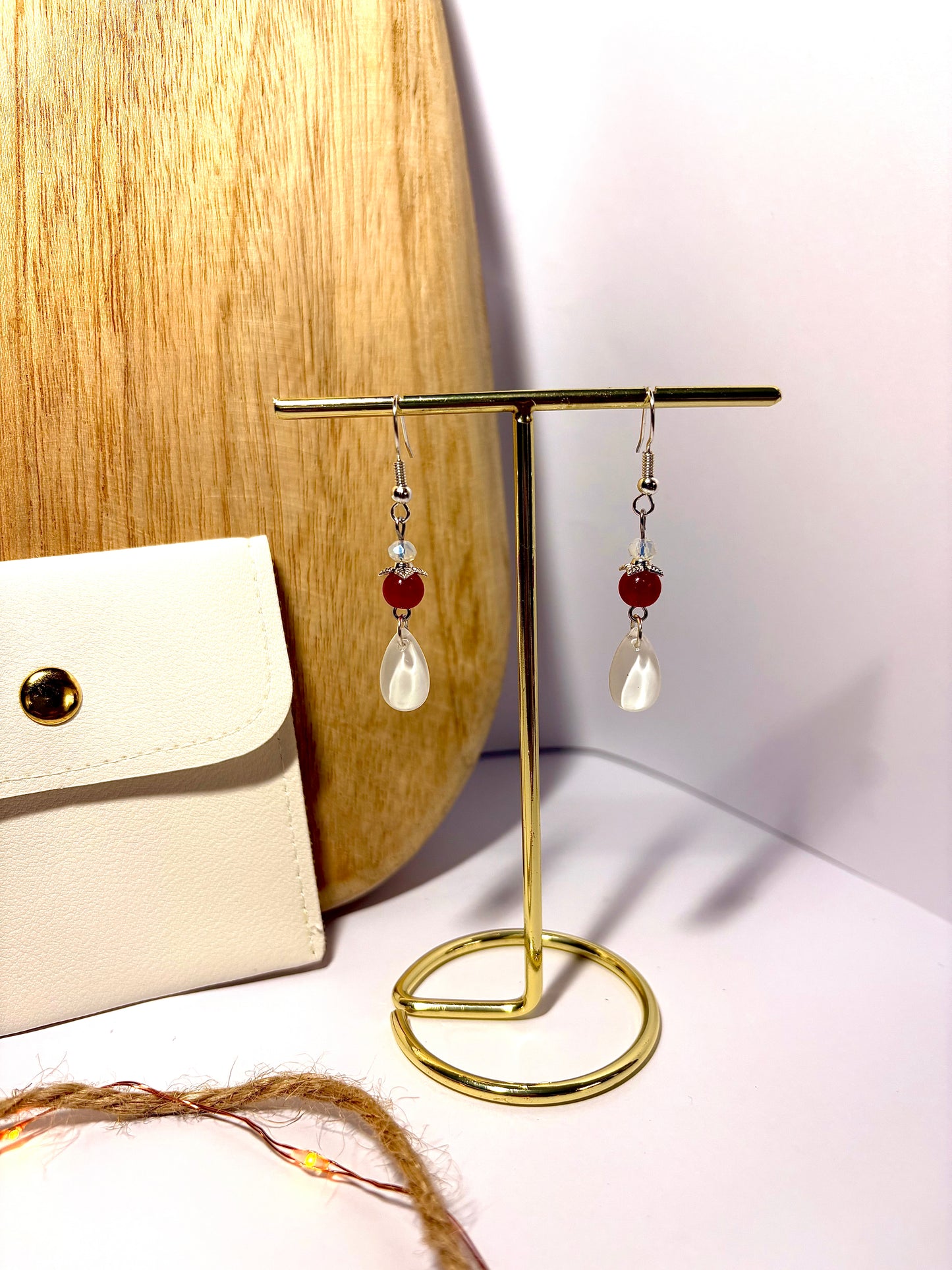 Boucles d’oreilles “Goutte Cristalline”