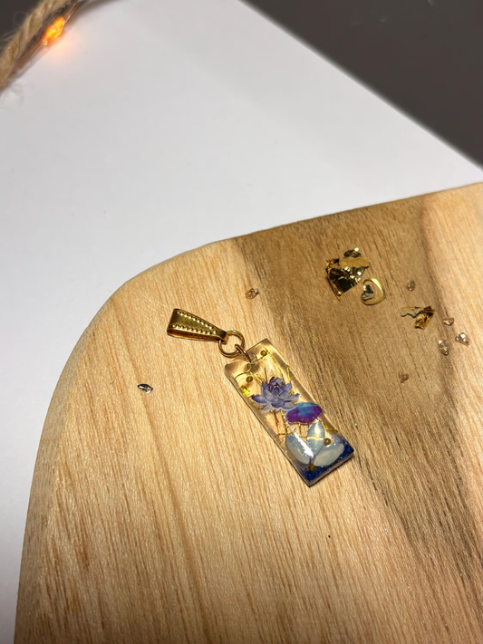 "Blue Camellia" Necklace