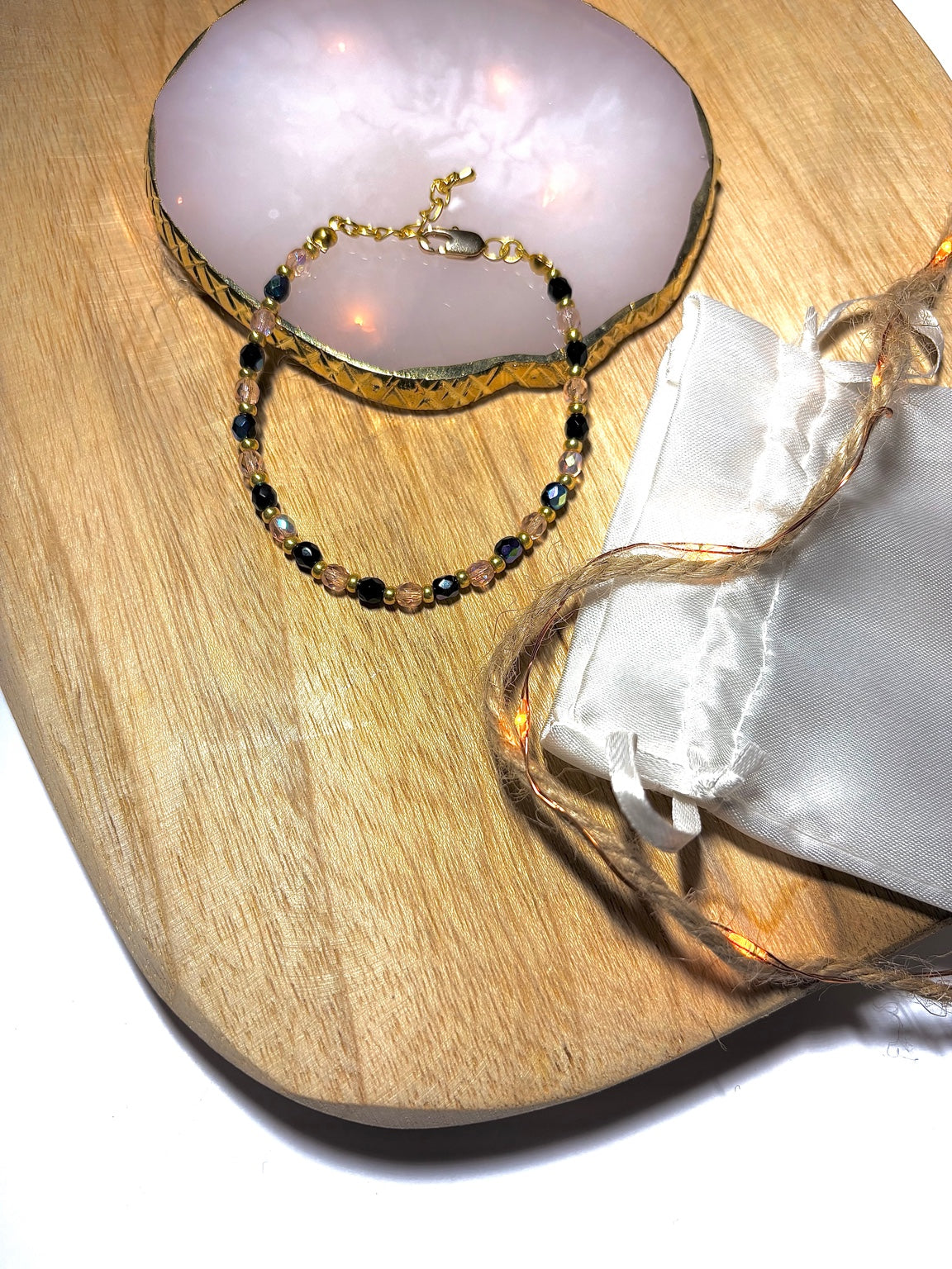 Bracelet "Brillance Subtile"Doré