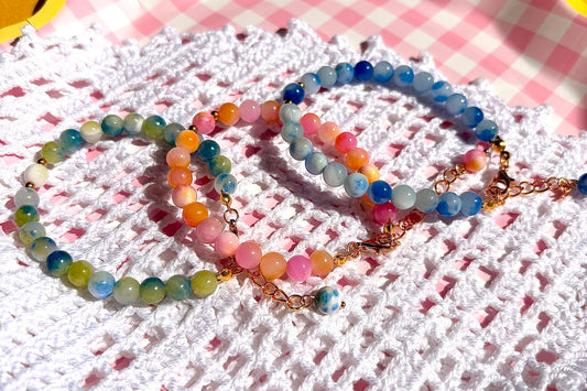 Bracelet « Symphonie d’été » Doré