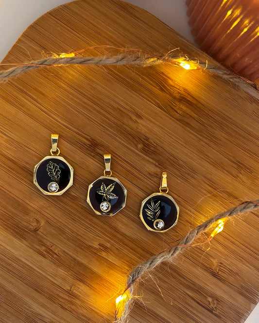 "Golden Autumn Leaf" Necklace