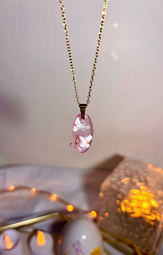 Collier « Douceur de magnolia » Doré