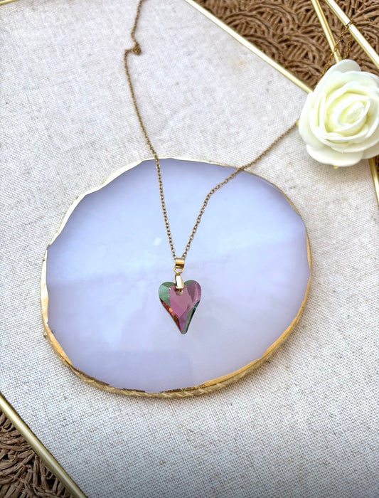 Collier « Cœur précieux » Doré