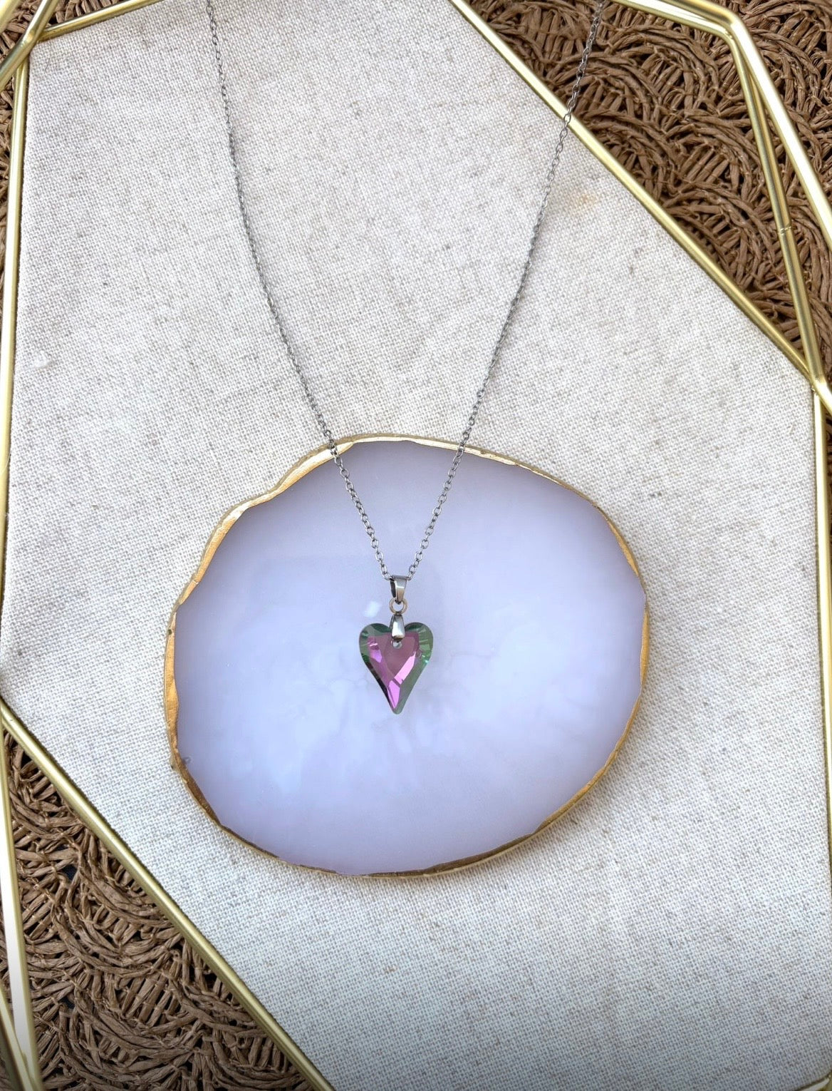 Collier « Cœur précieux » Argenté
