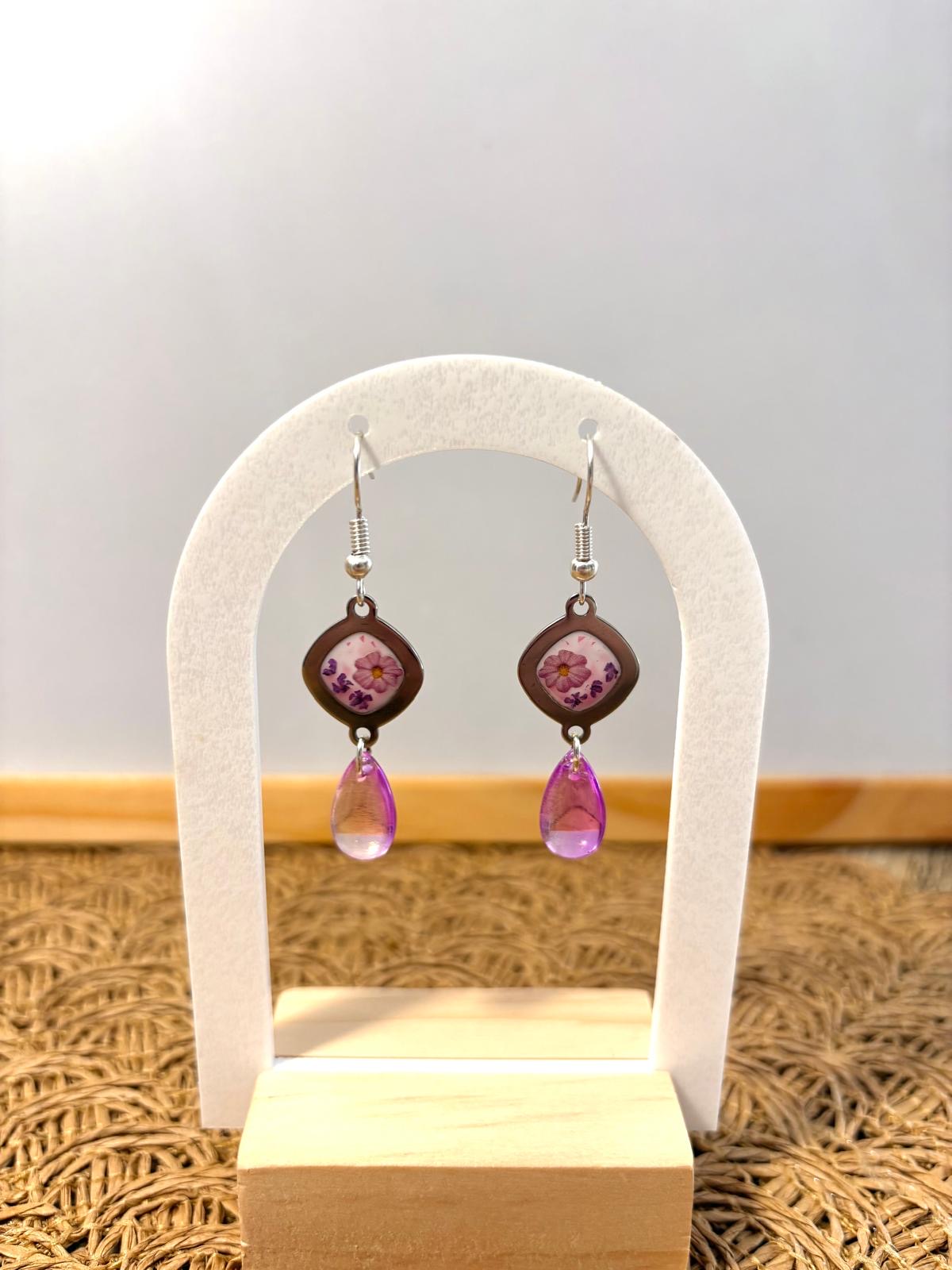 Boucles d’oreilles « Murmure floral »