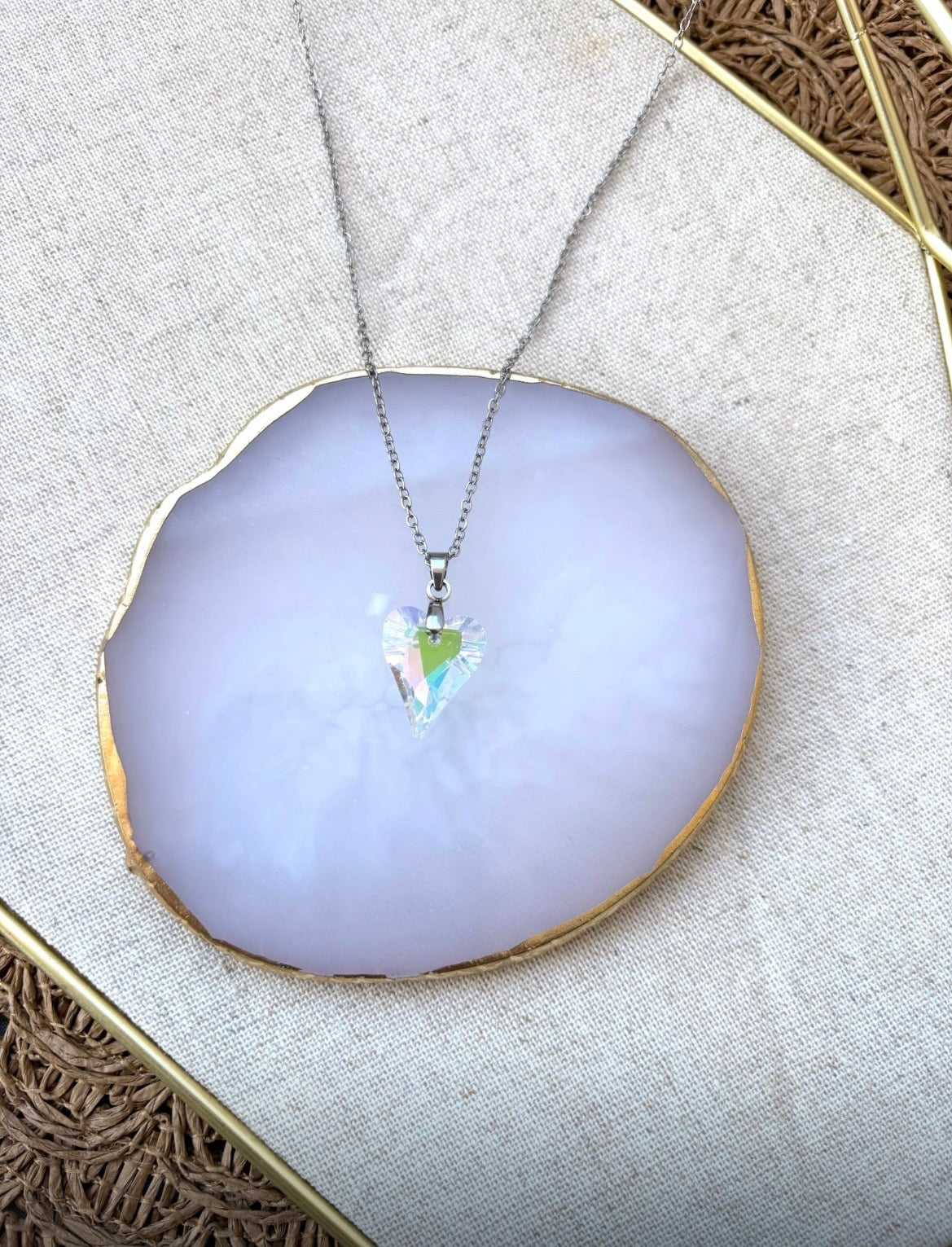 Collier « Cœur précieux » Argenté