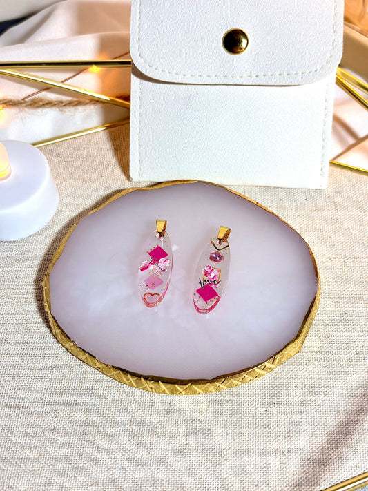 Collier « Éclisse rosé »