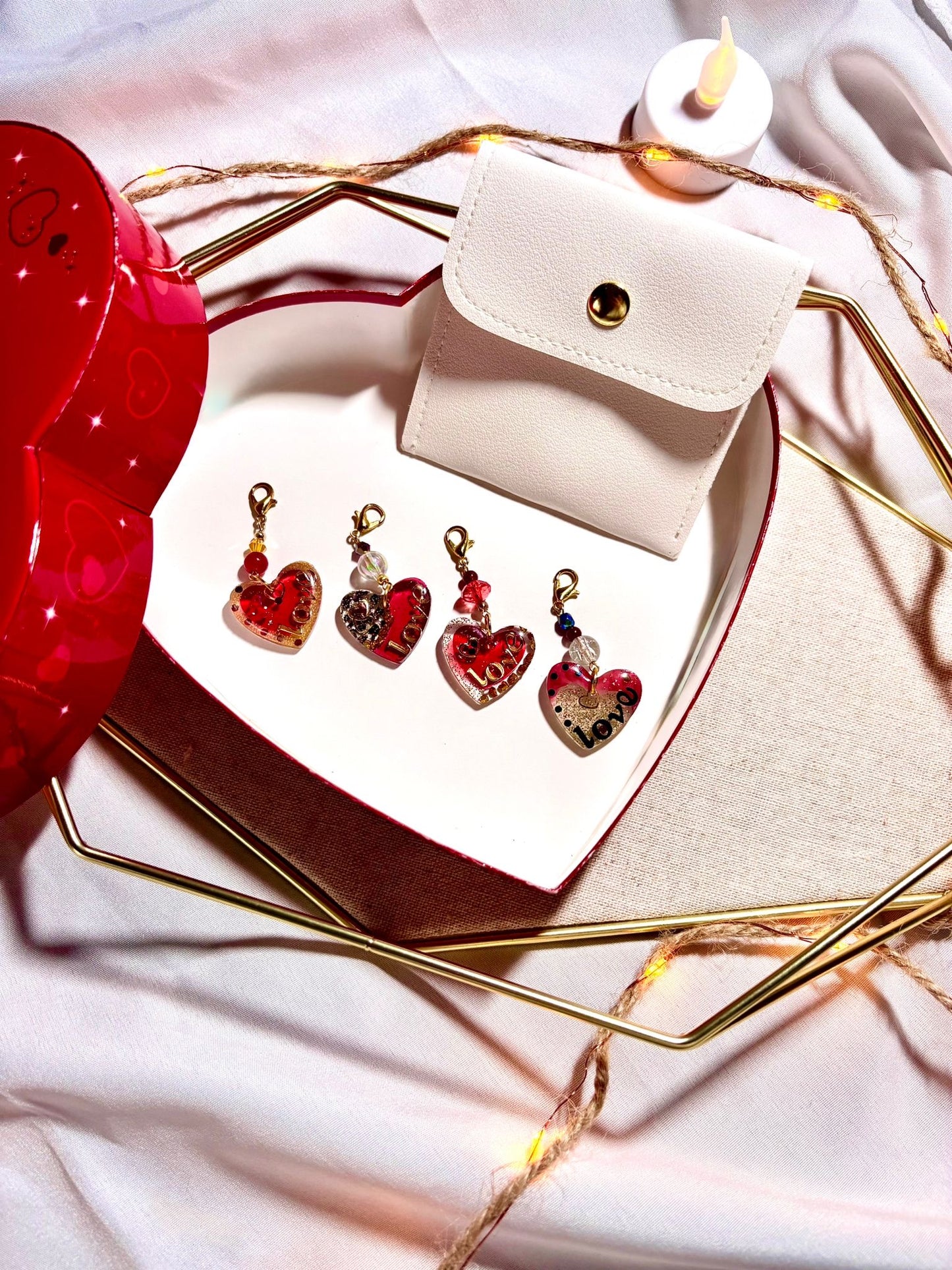 Breloque « Coeur Rubis » Love