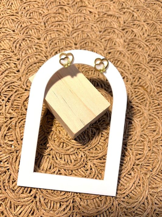 Boucles d’oreilles « Cœurs précieux » Dorées