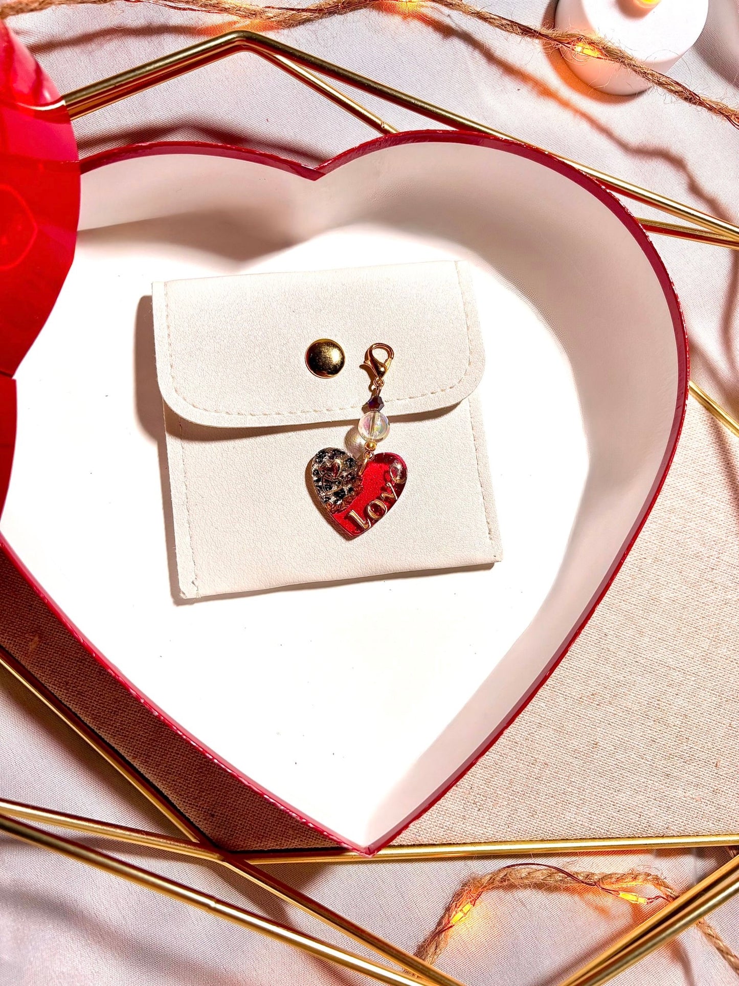Breloque « Coeur Rubis » Love