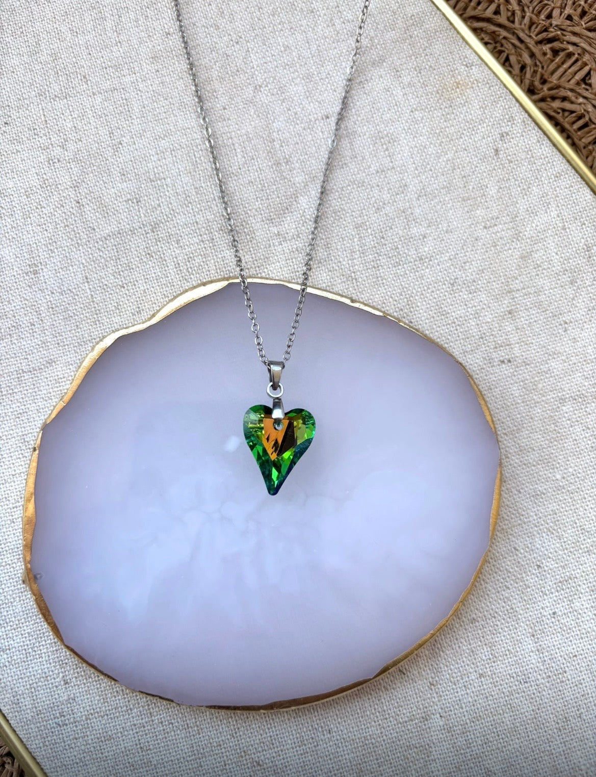 Collier « Cœur précieux » Argenté