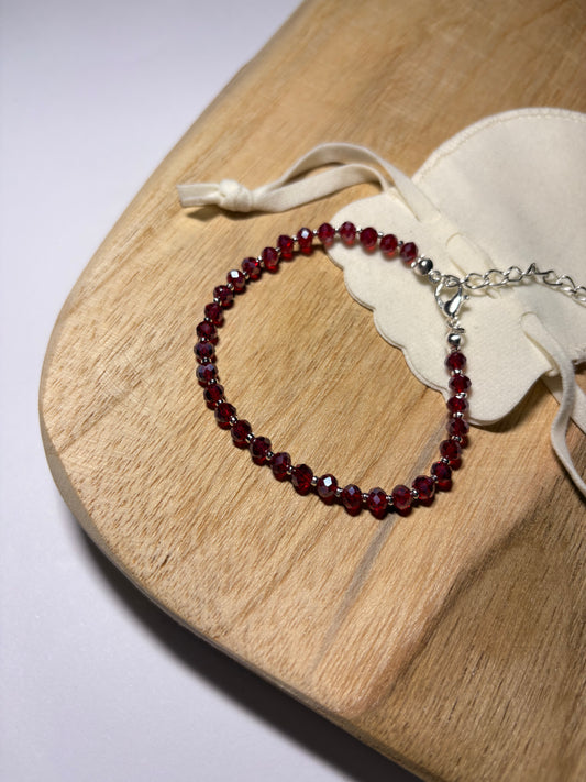 Bracelet Élégance Cristalline / argenté