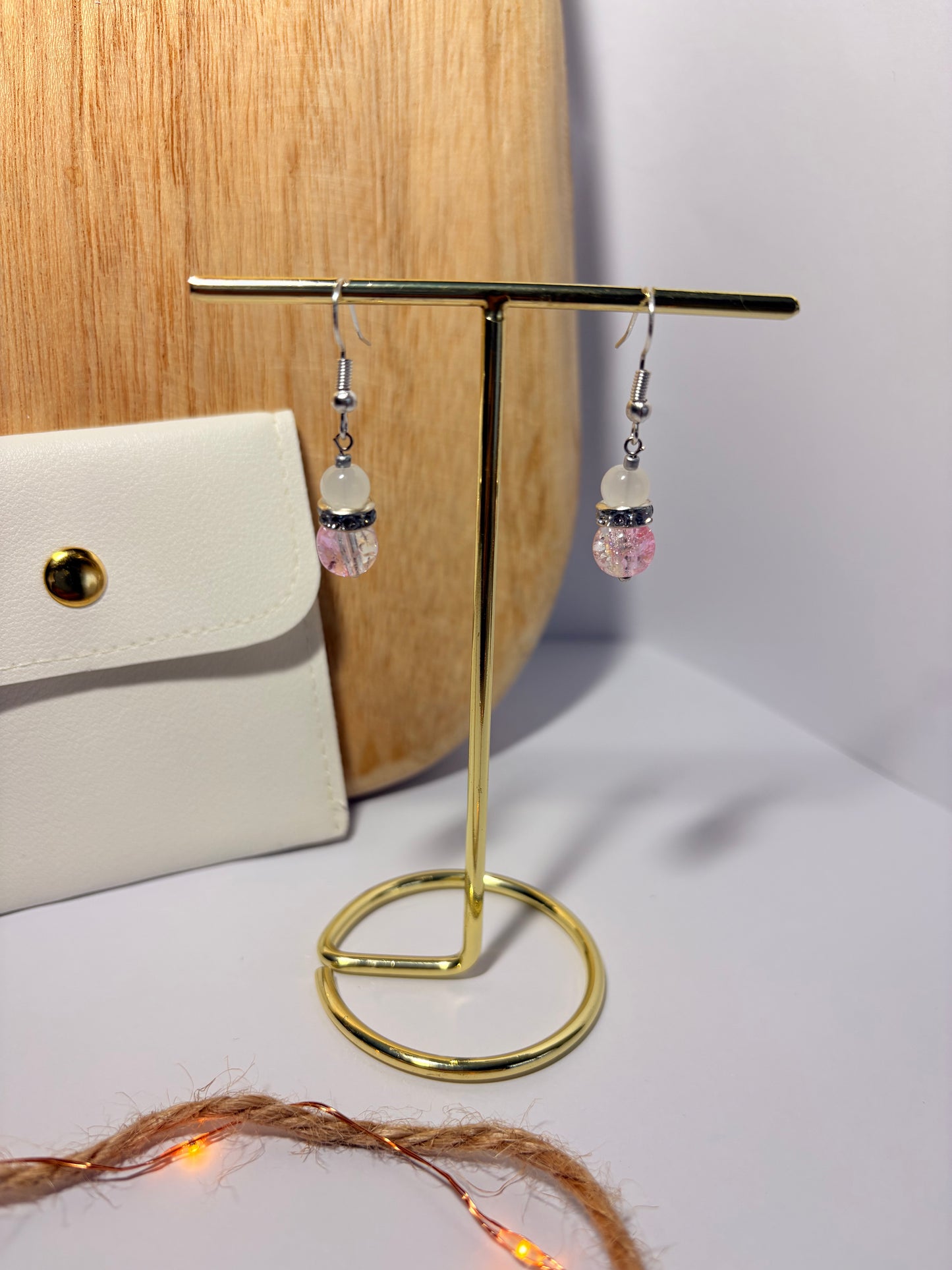 Boucles d'oreilles "Éclat de Perle" / brillant