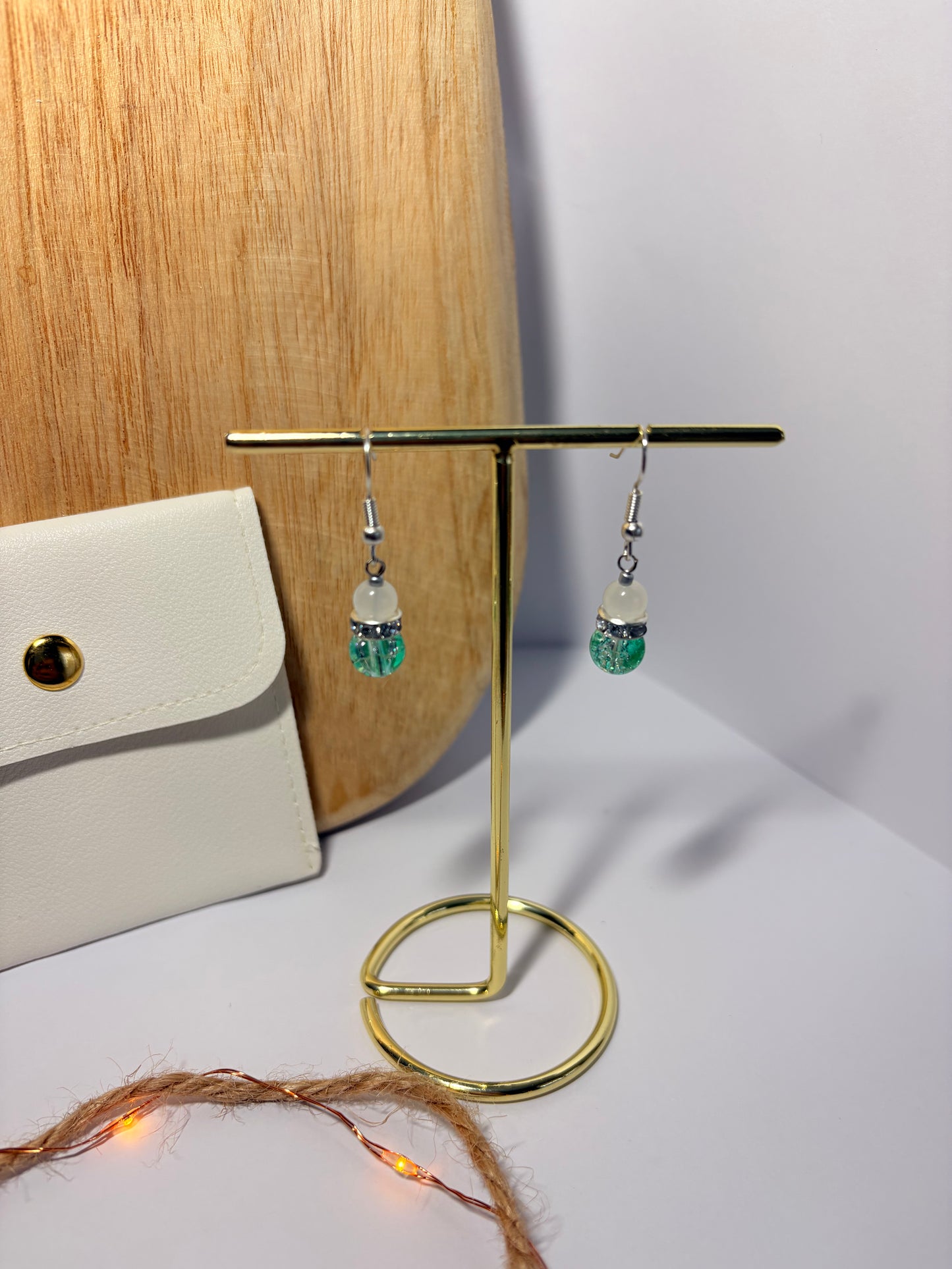 Boucles d'oreilles "Éclat de Perle" / brillant