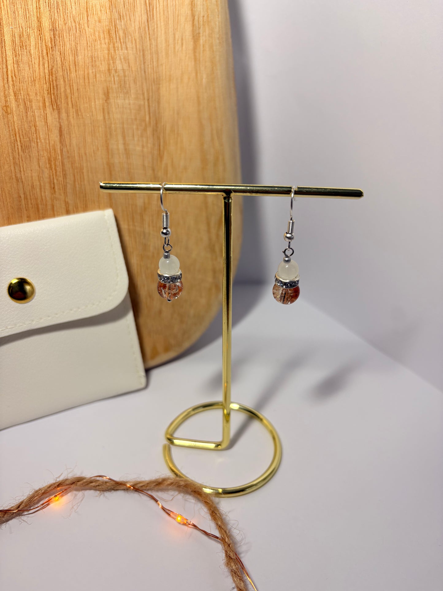 Boucles d'oreilles "Éclat de Perle" / brillant