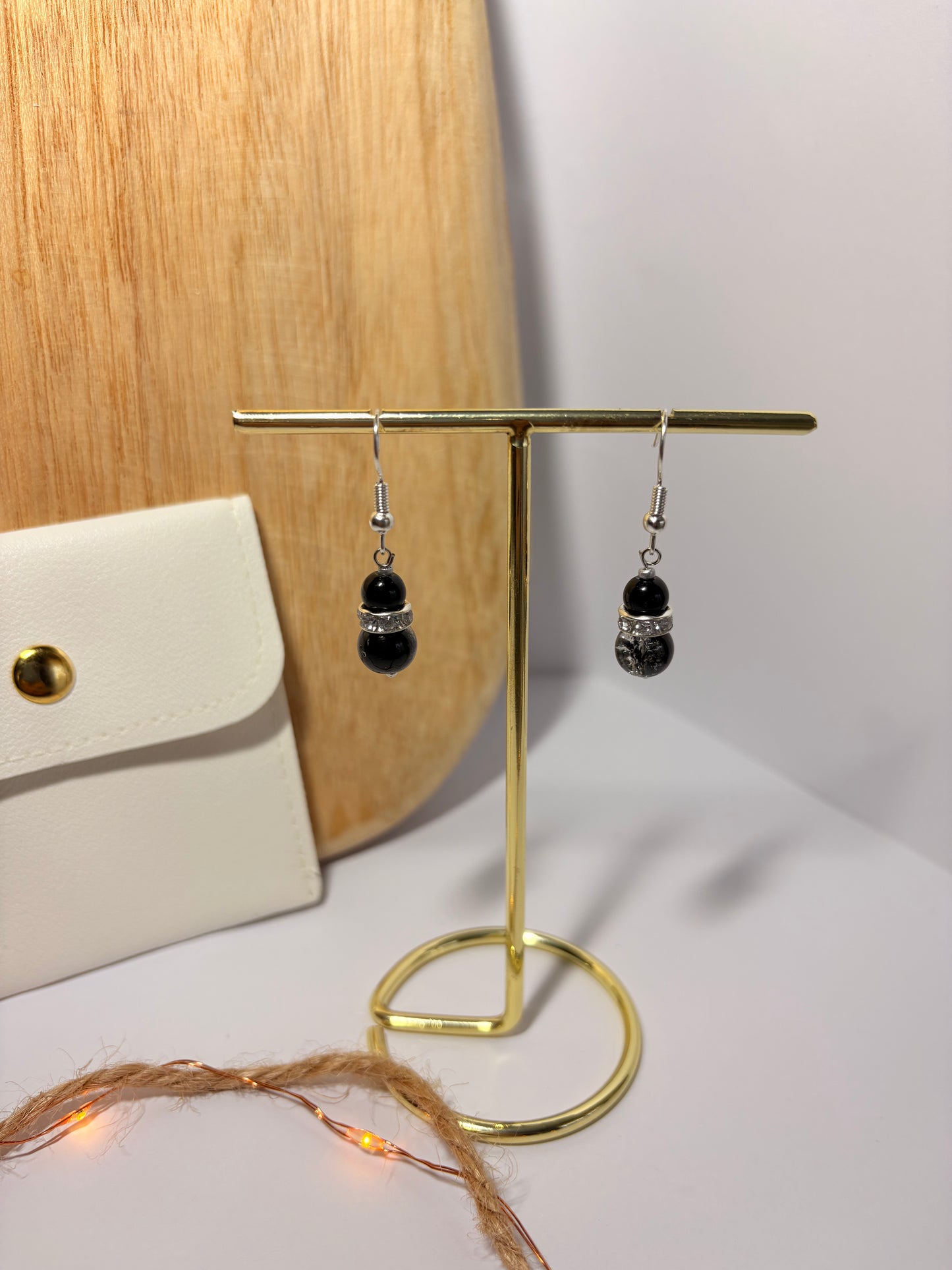 Boucles d'oreilles "Éclat de Perle" / brillant