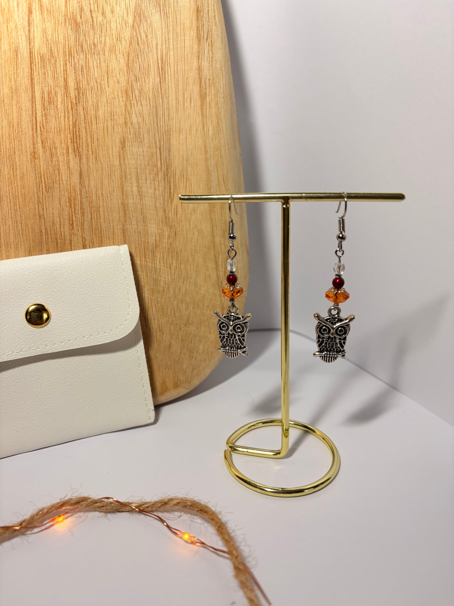 Boucles d'oreilles "L’élégance du hibou"