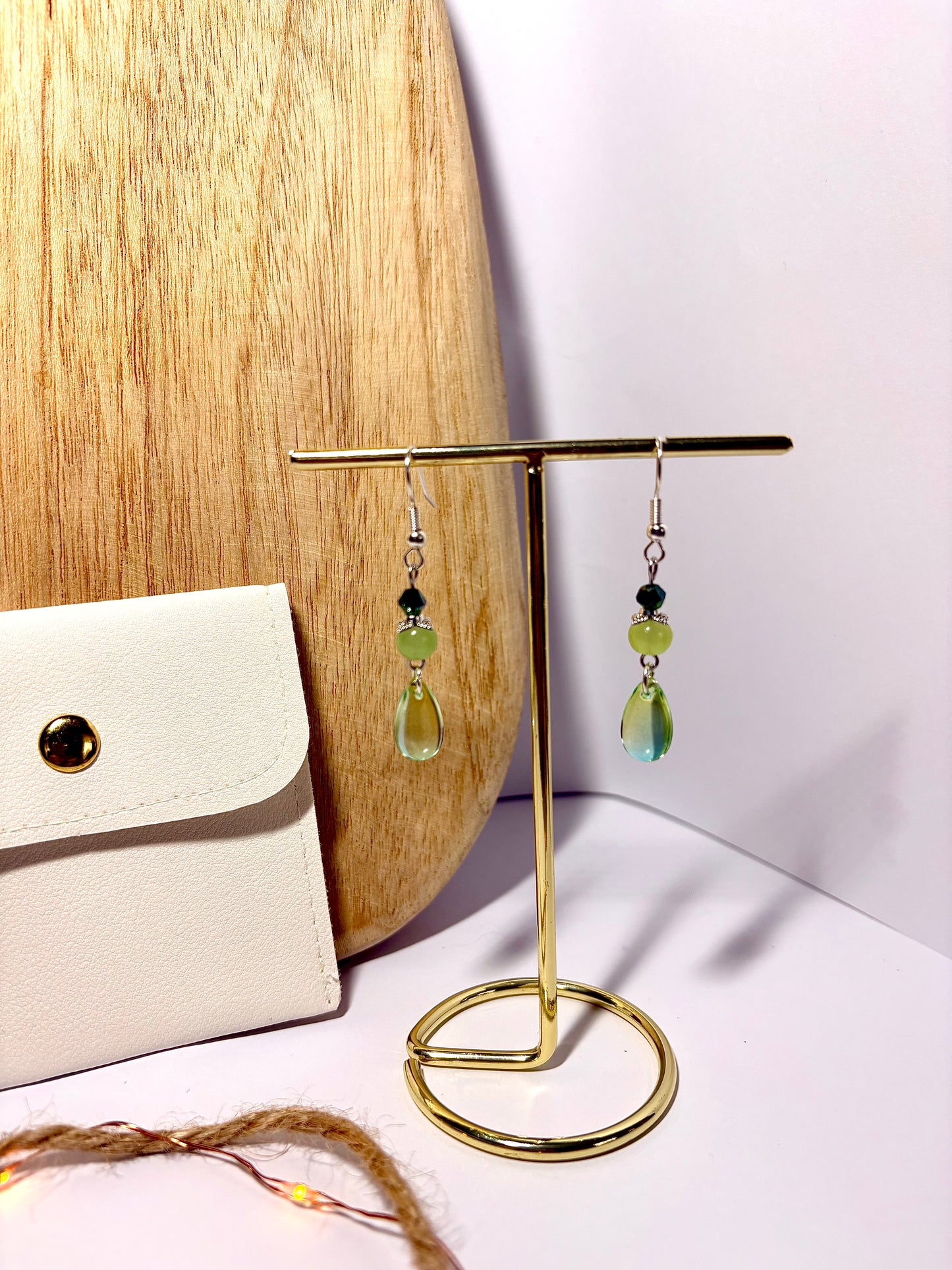 Boucles d’oreilles “Goutte Cristalline”