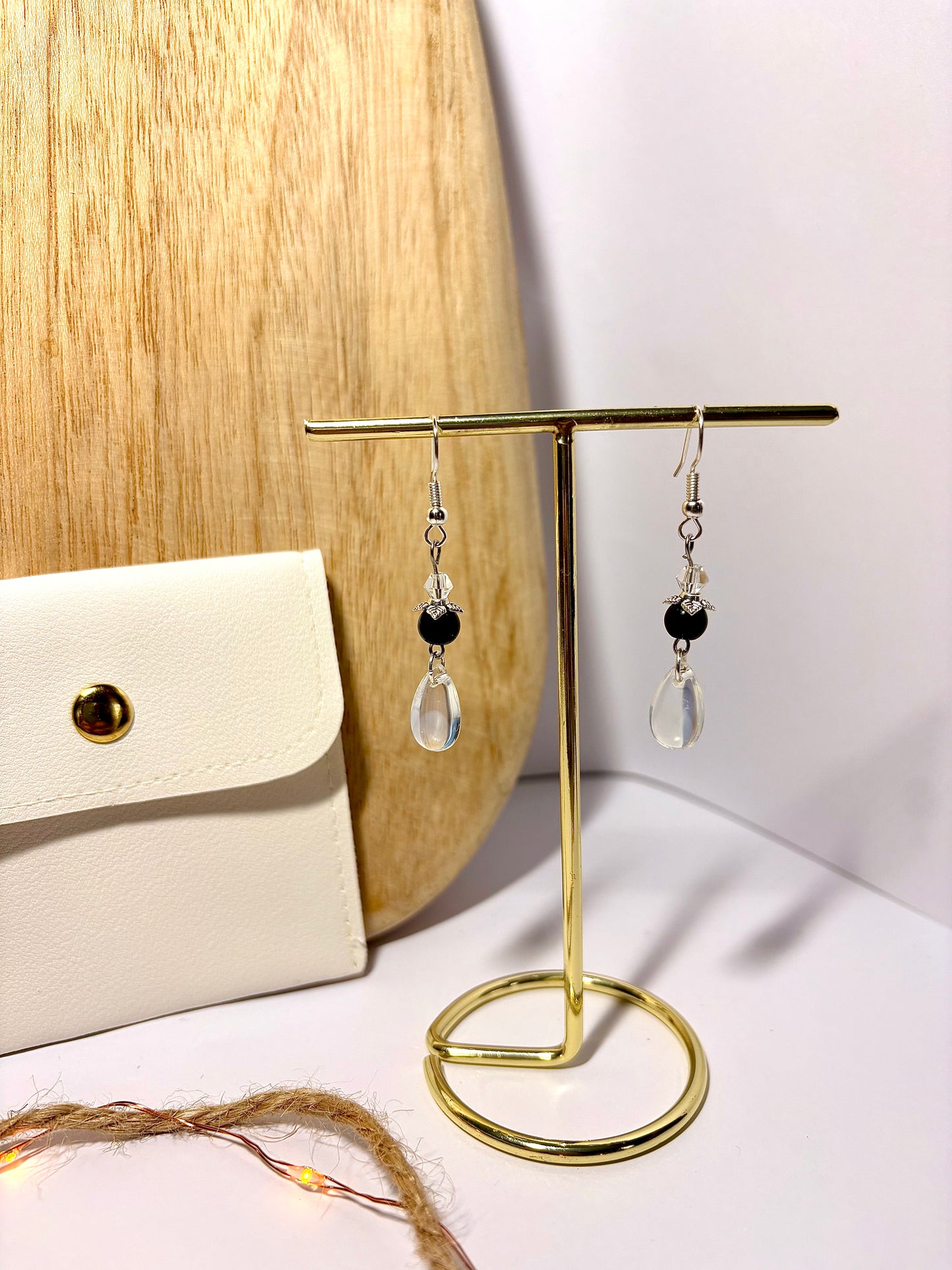 Boucles d’oreilles “Goutte Cristalline”