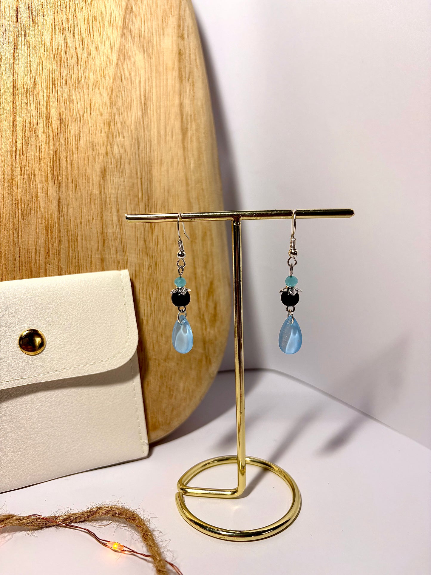 Boucles d’oreilles “Goutte Cristalline”