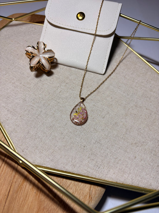 "Floral Drop Duo" Necklace