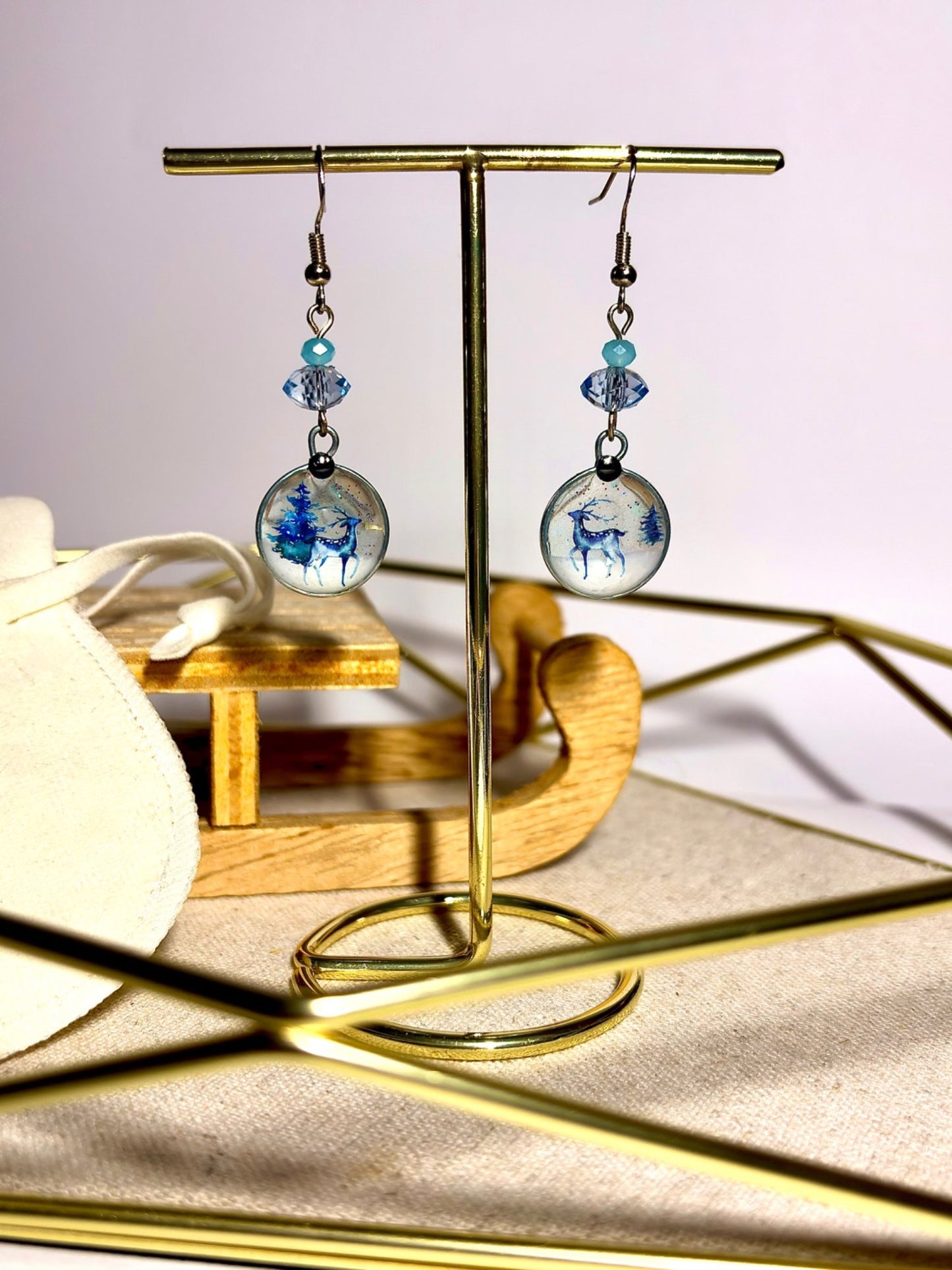 Boucles d’oreilles "Hiver enchanté"