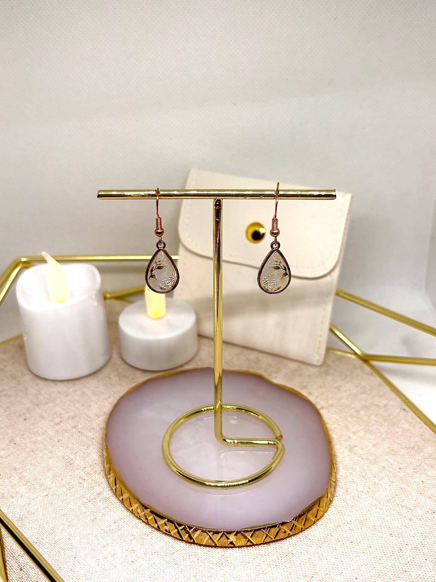 Boucles d’oreilles "Fleur de Lilas"