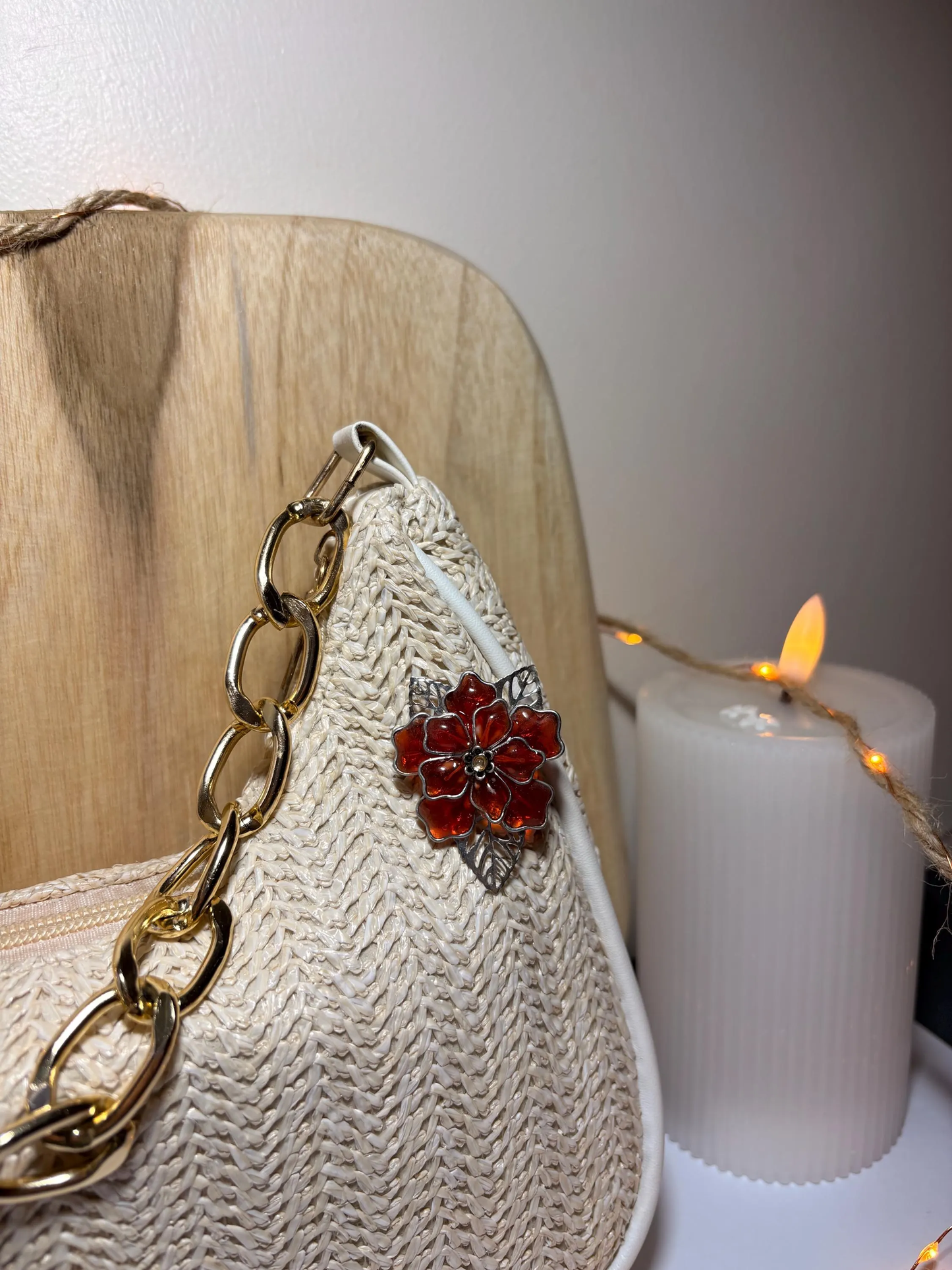 "Hanging flower" brooch